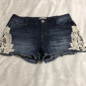 Girls Denim Cutoff Shorts. NWOT!